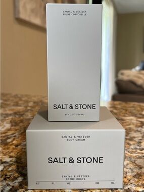 Salt & Stone Santal & Vetiver Body and Hair Fragrance Mist and Body Cream